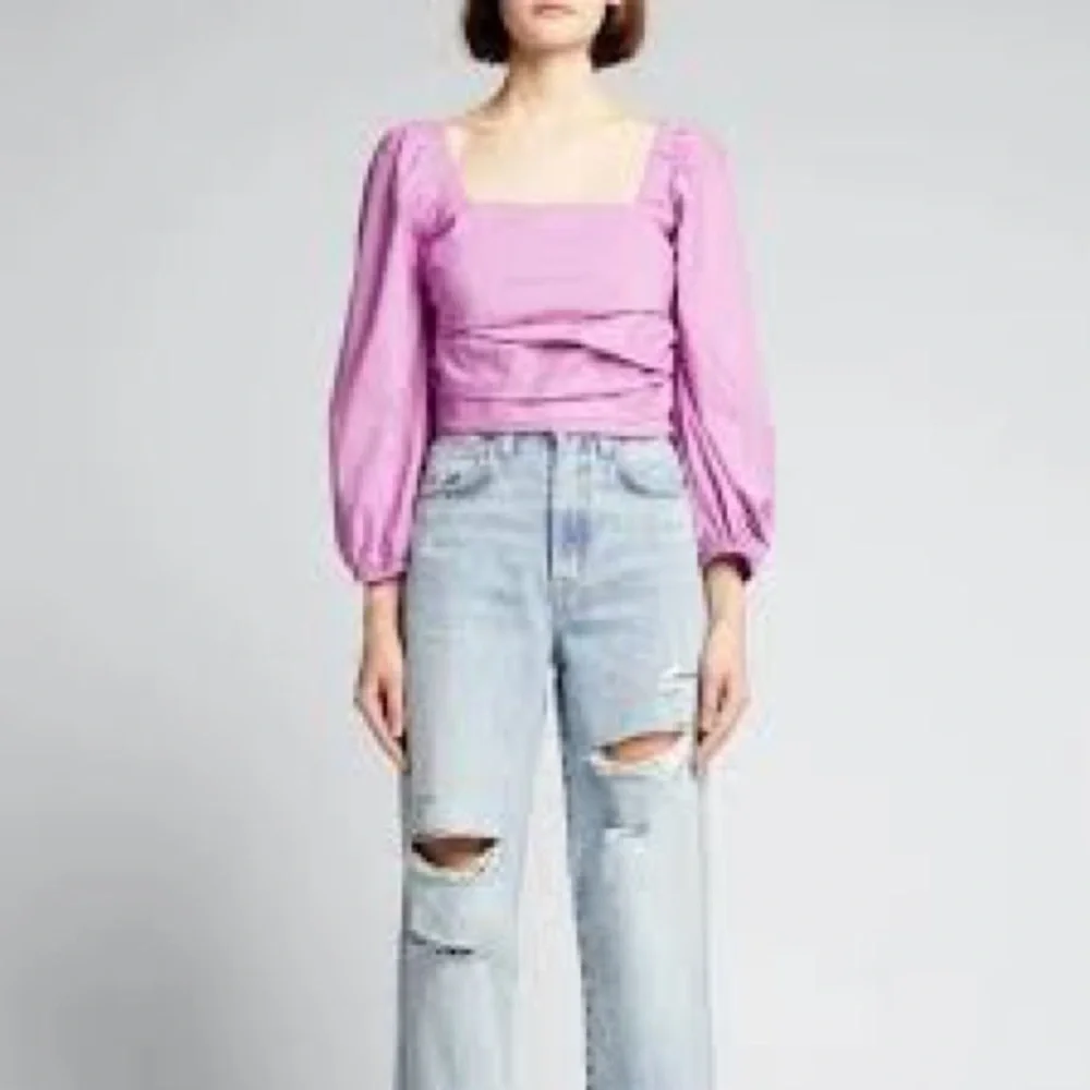 NWT Veronica Beard Kayla puff sleeve top - Picture 4 of 12